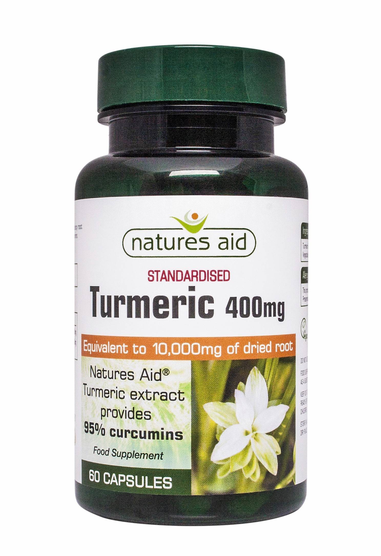 turmeric 95 - 60 capsule vegetale natures aid